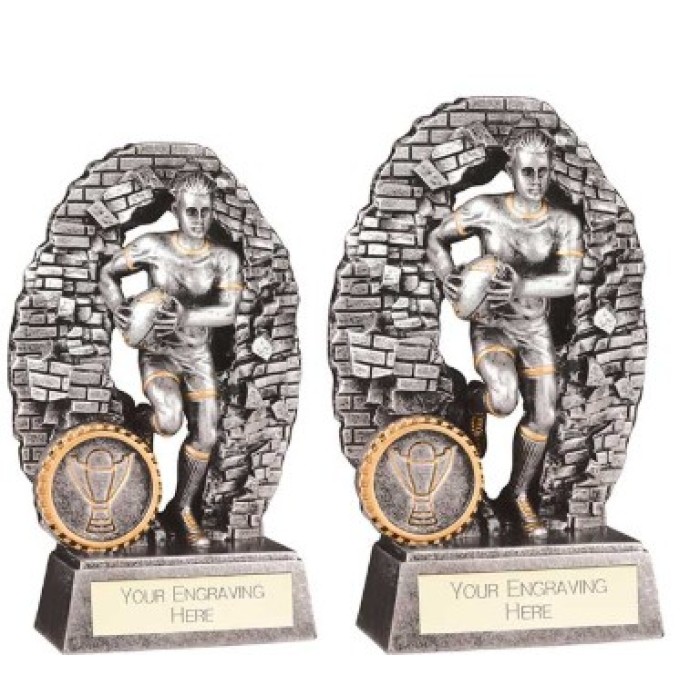 BLAST OUT FEMALE RUGBY AWARD - 2 SIZES - 11CM & 13CM
